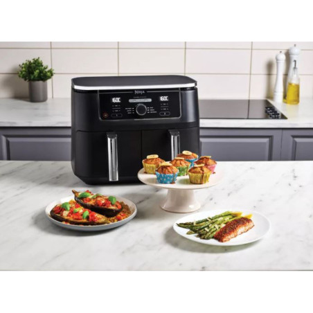Friteuse sans huile à air chaud Foodi Max DualZone 2470W Noir/Argent - NINJA - AF400EU