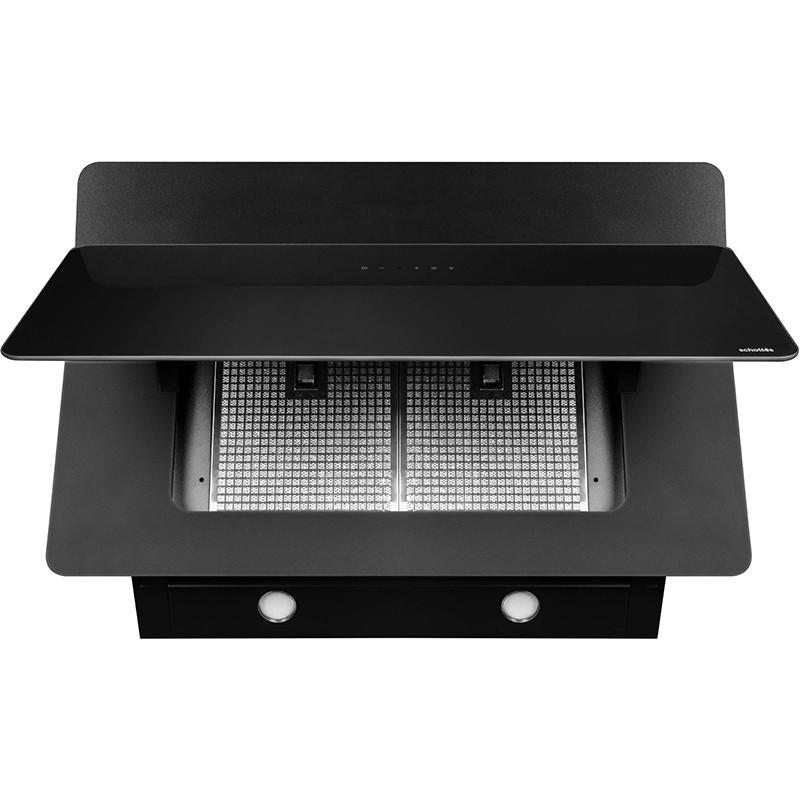 Hotte décorative murale Inclinée 90cm Noir - SCHOLTES - SOHV1920B