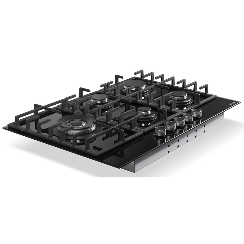 Plaque de cuisson à Gaz 5 foyers 11000W Noir - SCHOLTES - SOTG1730B