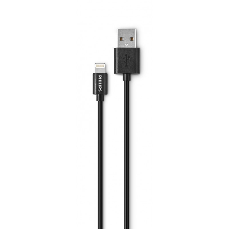 Câble de charge Lightning/USB pour iPhone 1M Noir - PHILIPS - DLC2404V/10