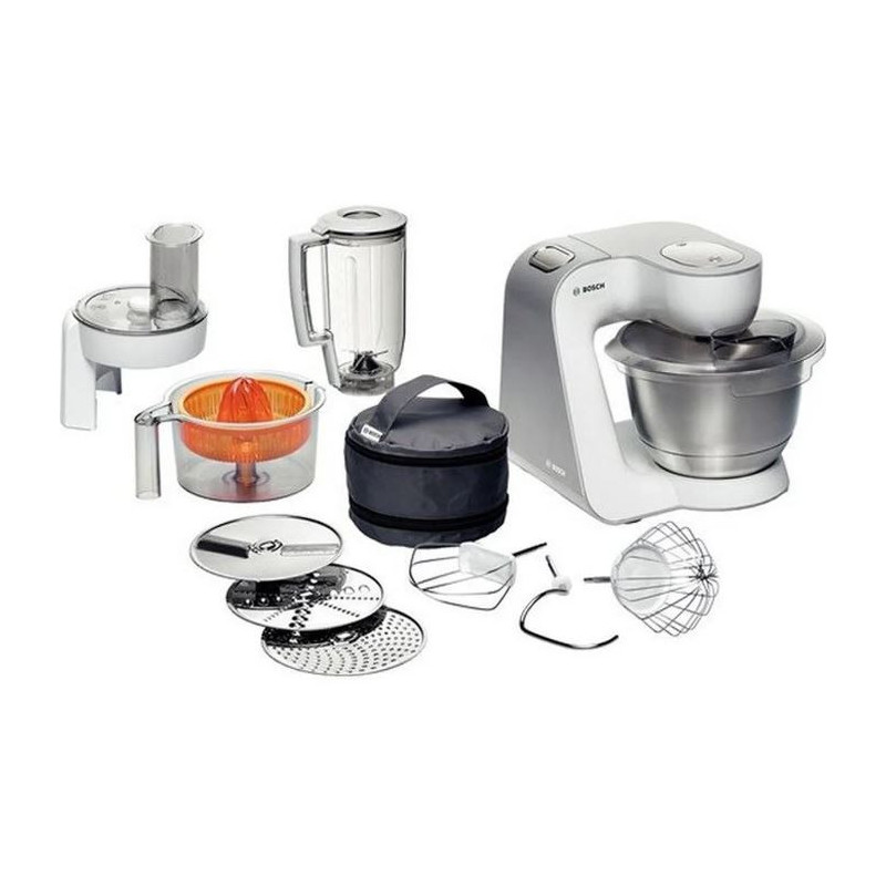 Robot multifonction 900W Blanc/Argent - BOSCH - MUM54230