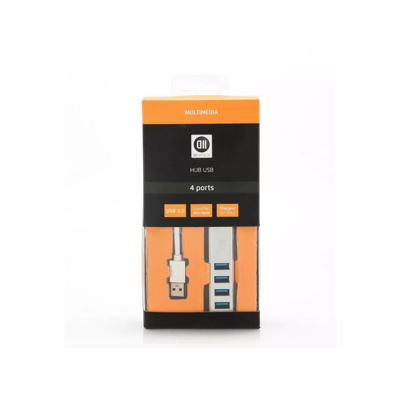 Hub & concentrateur USB 3.2 Gen 1 (3.1 Gen 1) Type-C Blanc - D2 DIFFUSION - HUB_D2HUBUSB4PORTB