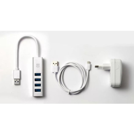 Hub & concentrateur USB 3.2 Gen 1 (3.1 Gen 1) Type-C Blanc - D2 DIFFUSION - HUB_D2HUBUSB4PORTB