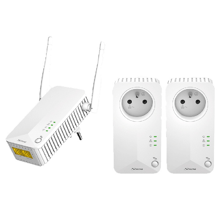 Adaptateurs CPL Wi-Fi 500 Mbps Blanc - STRONG - STRONG_CPL_5 