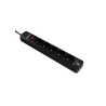 Multiprise Parafoudre 5 Prises 2500W Noir - INFOSEC - PRIS5BLAC2INFO