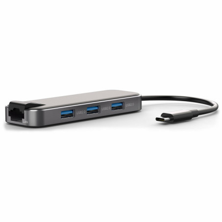 Hub 3 PORTS USB 2.0/HDMI/USB TYPE C/RJ45 Gris - BLUESTORK - BS_HUB_OFFICE