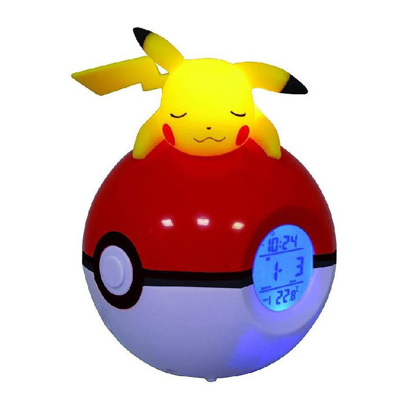 Radio-réveil veilleuse Pokemon Pikachu - TEKNOFUN - 811354