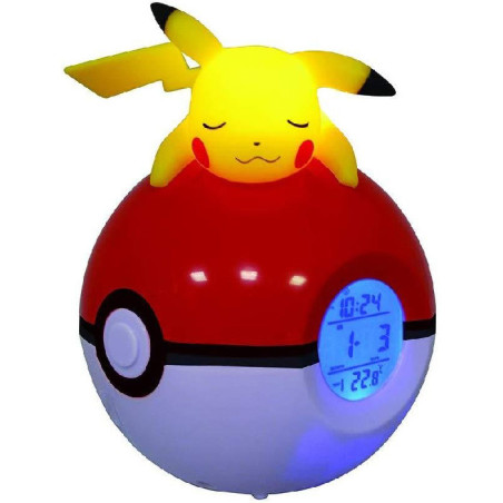 Radio-réveil veilleuse Pokemon Pikachu - TEKNOFUN - 811354