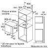 Four à micro-ondes encastrable 25L Inox - SIEMENS - BF555LMSO