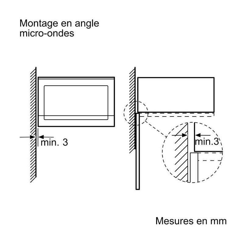 Four à micro-ondes encastrable 25L Inox - SIEMENS - BF555LMSO