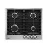 Plaque de cuisson gaz Encastrable 4 foyers Argent - DE DIETRICH - DPE7620XF