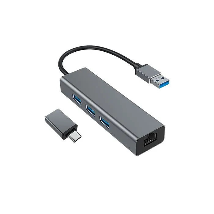 Adaptateur 3 Ports HUB USB 3.0 Gigabit Femelle - RADIOLA - FO1014