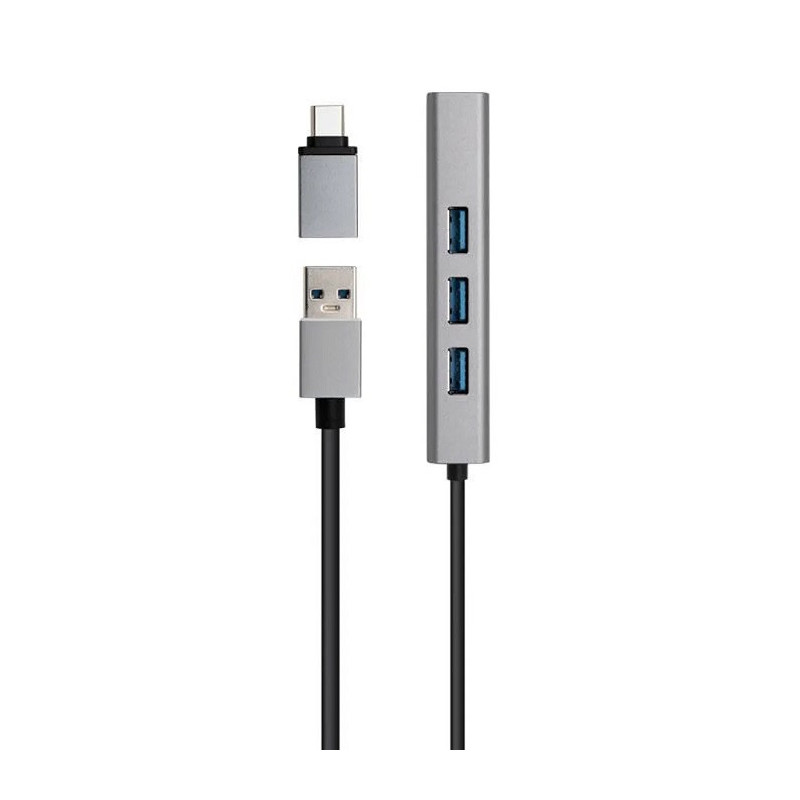 Adaptateur 3 Ports HUB USB 3.0 Gigabit Femelle - RADIOLA - FO1014