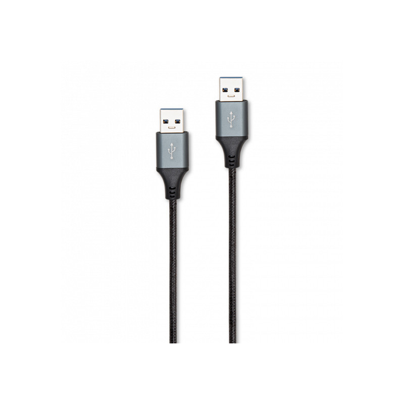 Câble USB 2.0 Type AA Mâle/Mâle 2m Noir - RADIOLA - FO1005