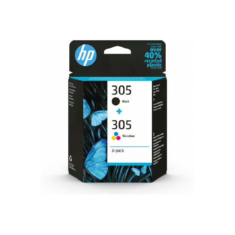 Cartouches HP 305 Noir et Couleurs - HP - BHP6ZD17AE