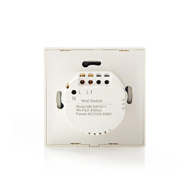 Commutateur Mural SmartLife Wi-Fi 1000W Blanc - NEDIS - WIFIWS10WT