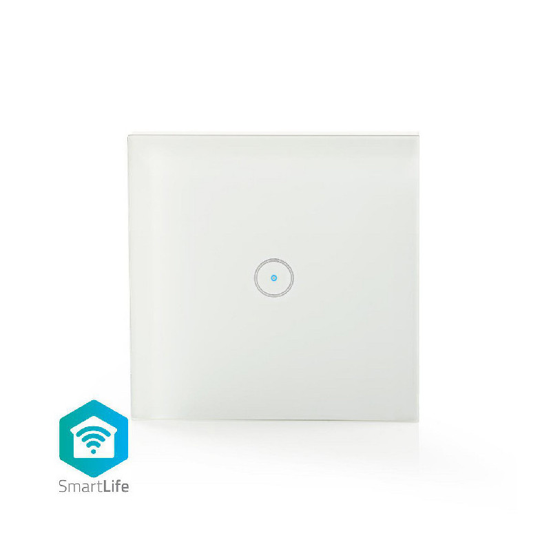 Commutateur Mural SmartLife Wi-Fi 1000W Blanc - NEDIS - WIFIWS10WT