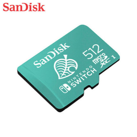 Carte MicroSDXC C10 UHS-I U3 512Go Vert - SANDISK - 81801118834
