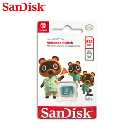 Carte MicroSDXC C10 UHS-I U3 512Go Vert - SANDISK - 81801118834