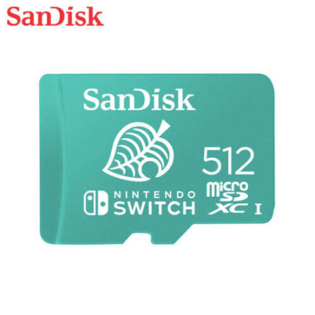 Carte MicroSDXC C10 UHS-I U3 512Go Vert - SANDISK - 81801118834