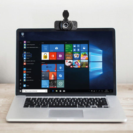 Webcam Full HD 1080P USB-A/USB-C Noir - PORT DESIGNS - 900078
