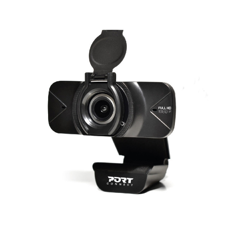 Webcam Full HD 1080P USB-A/USB-C Noir - PORT DESIGNS - 900078