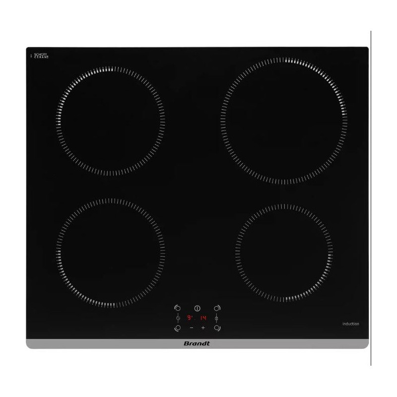 Plaque de cuisson Induction Encastrable 4 Foyers Noir - BTI1641B