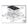 Plaque de cuisson Induction Encastrable 4 Foyers Noir - BTI1641B