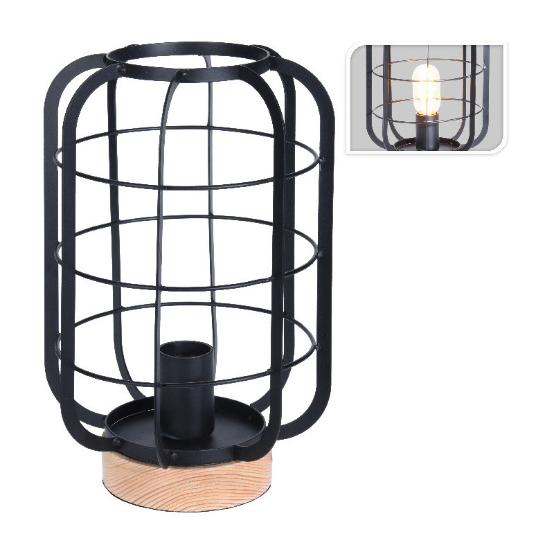 Lampe De Table Industrielle Projecteur Cuivre - Style Loft - 75cm