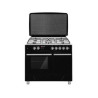 Cuisinière à Gaz 5 foyers Noir - MERLIN - M-6090GB-B
