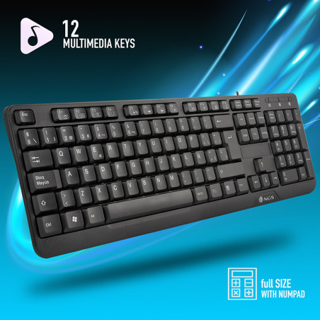 Clavier USB Standard Funky V3 Noir - NGS - 69561118527