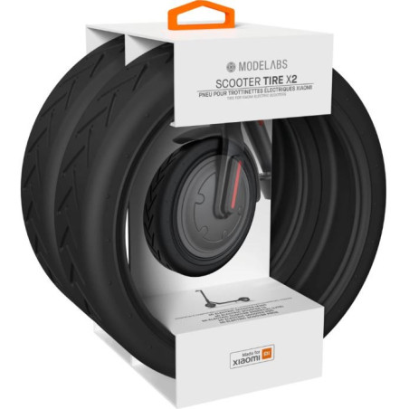 Pneus Gonflables 8.5" pour Trottinette Electrique x2 Noir - XIAOMI - WISCOOTERTIREX2