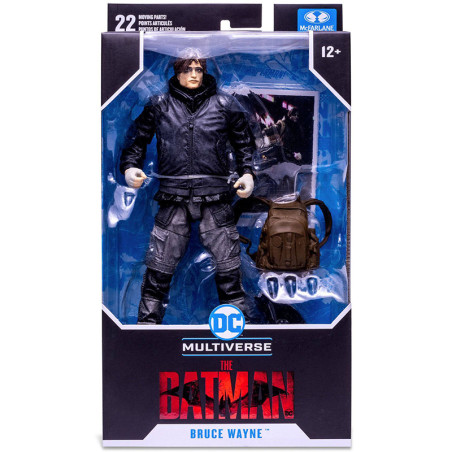 Figurine The Batman (2022) Bruce Wayne drifter unmasked 18cm - MCFARLANE - 75530018678