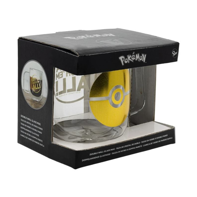 Mug Pokémon Pokeball en verre 290mL - STOR - 77840018390