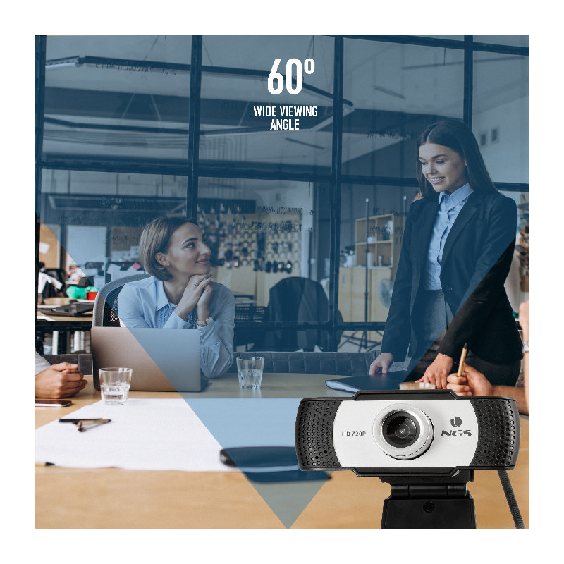 WebCam Full HD XPressCam 720p Noir/Blanc - NGS - 69561117833