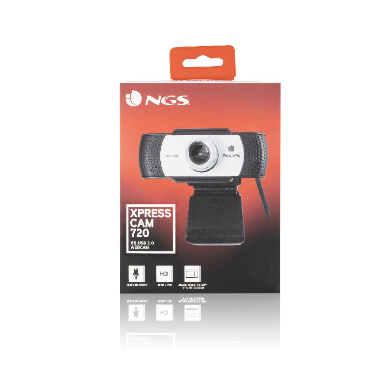 WebCam Full HD XPressCam 720p Noir/Blanc - NGS - 69561117833
