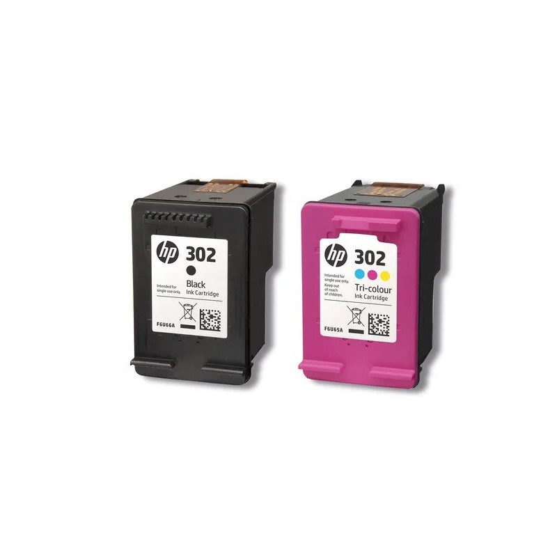 Cartouches d'Encre HP302 Noire + Couleur - HP - HPX4D37AE