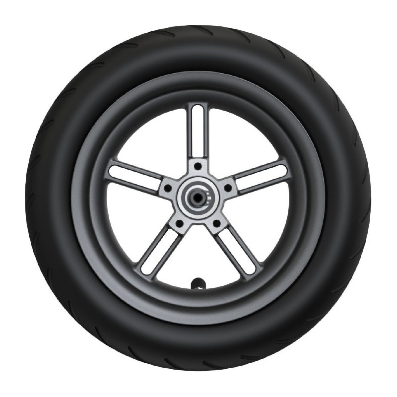 Pneu sur Jante EasyAirTire pour Miscootpro Xiaomi Noir/Rouge - MODELABS - WISCOOTERAIRHUBPRO