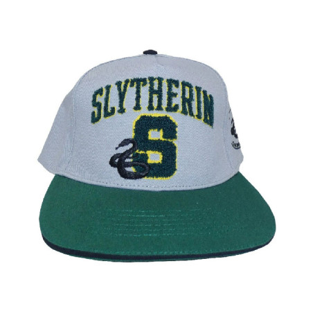 Casquette Harry Potter Hip Hop College Slytherin Vert/Blanc - HEROES INC - 3002083