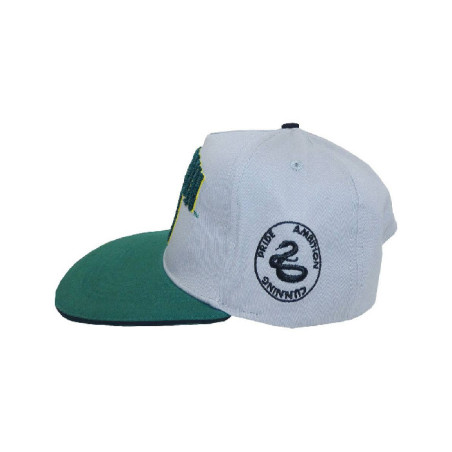 Casquette Harry Potter Hip Hop College Slytherin Vert/Blanc - HEROES INC - 3002083