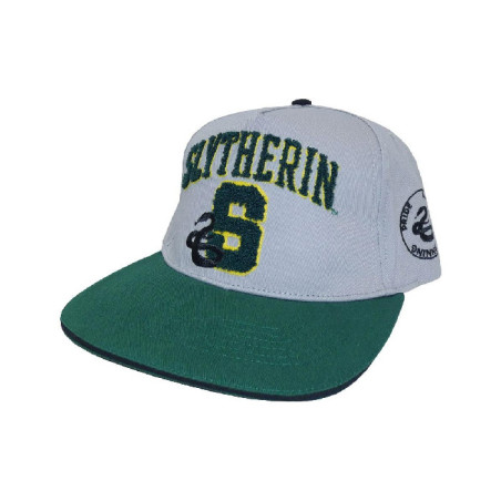 Casquette Harry Potter Hip Hop College Slytherin Vert/Blanc - HEROES INC - 3002083