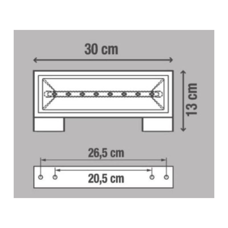 Applique solaire à LED Ipanema 300LM Gris - INSPIRE 