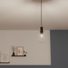 Suspension Merone E27 D18cm en métal noir