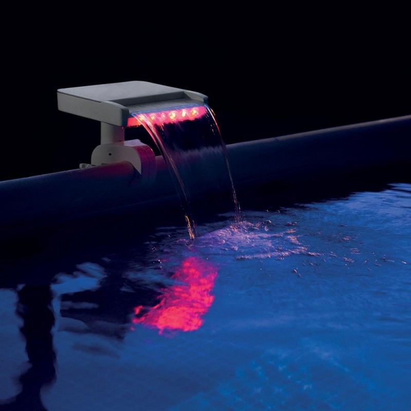 Cascade Piscine LED Multicolore pour piscine tubulaire
