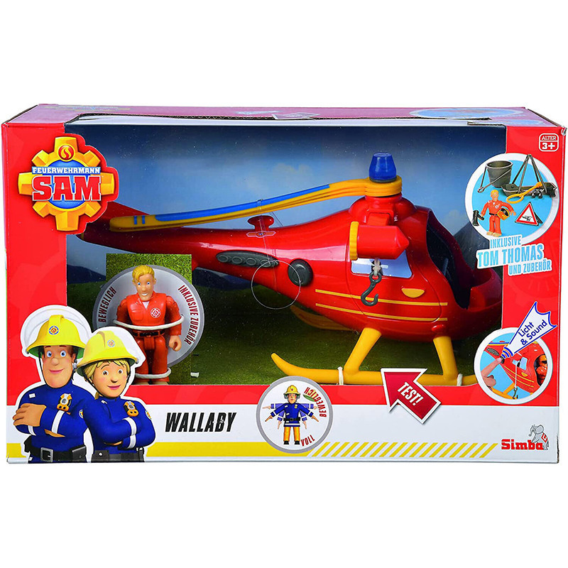 Hélicopter Wallaby Sam Le Pompier SIMBA - Dès 3 ans
