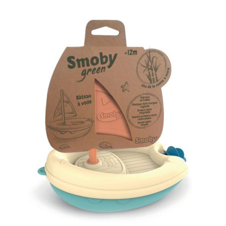 Jouet de Bain Bateau à Voile Little SMOBY Green - Dès 12 mois