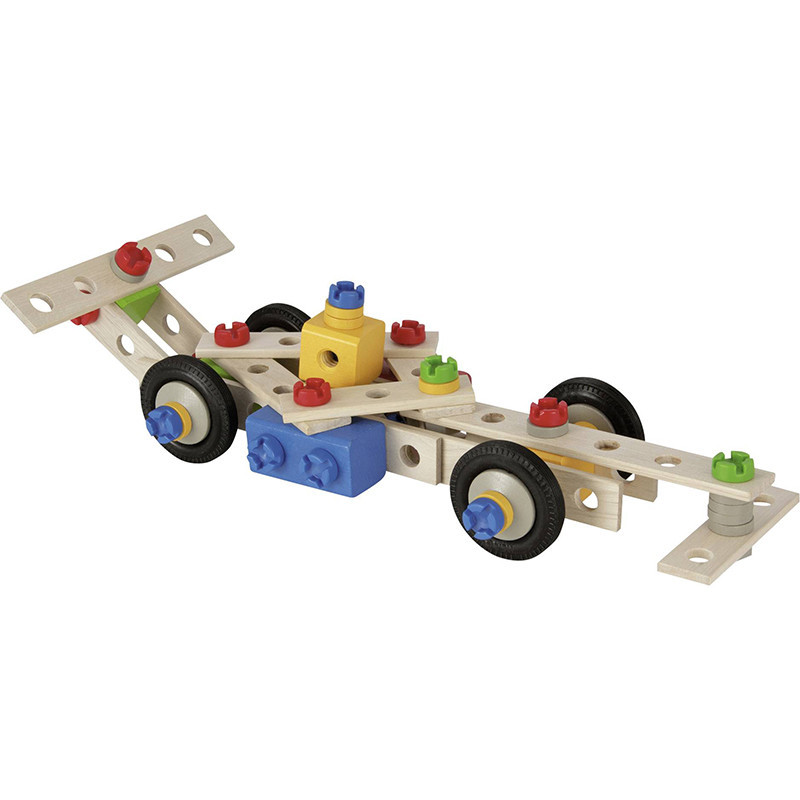 Jeu de construction bois Maxi Grue 5en1 170pcs SMOBY - Dès 6 ans