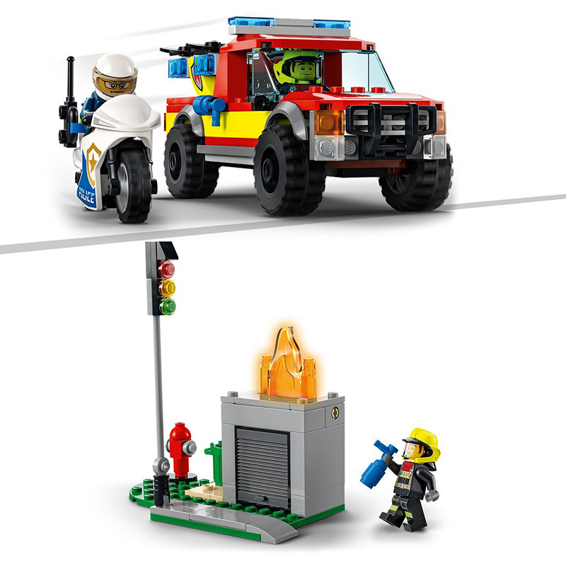 Le sauvetage des pompiers et la course-poursuite de la police - LEGO - Dès 5 ans