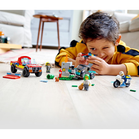 Le sauvetage des pompiers et la course-poursuite de la police - LEGO - Dès 5 ans