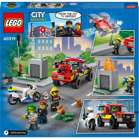 Le sauvetage des pompiers et la course-poursuite de la police - LEGO - Dès 5 ans